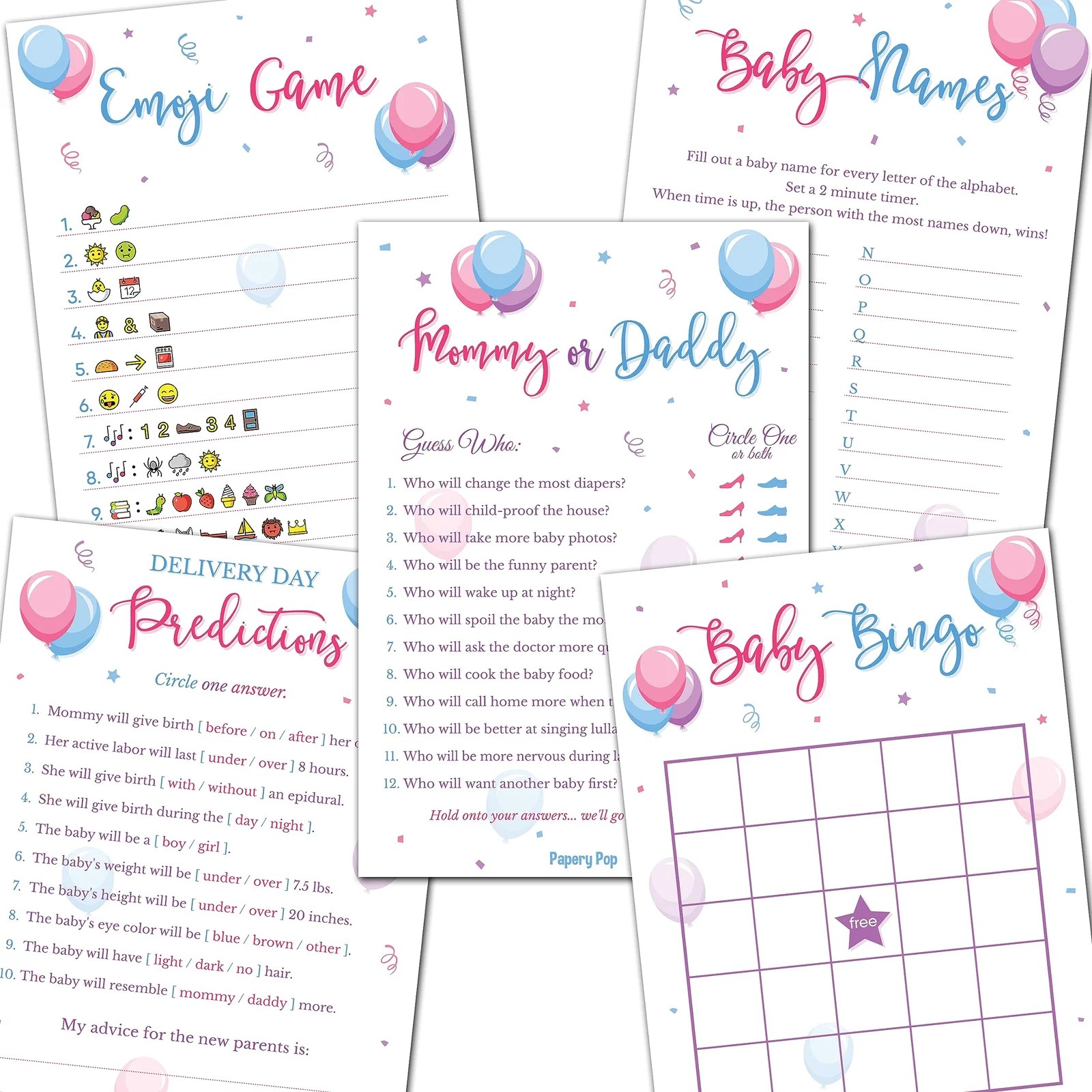 7 Top Gender Reveal Games 2024 FunFilled Activities!