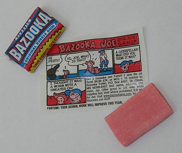 Bazooka Kaugummi Tattoo Stick Bubble Gum With Tattoo,Trident Chewing