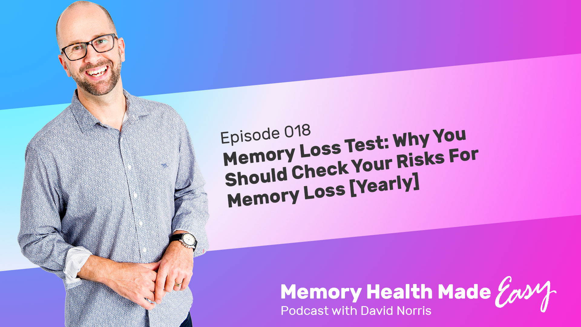 Podcast Ep 018 Memory Loss Test Why You Should Check Your Risks For