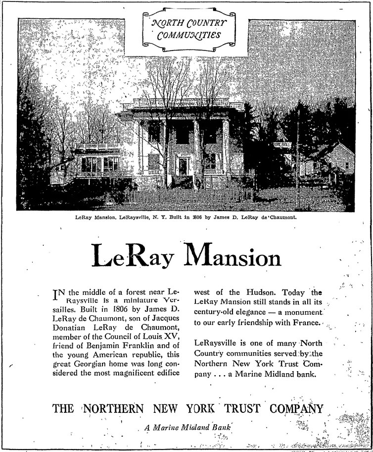 LeRay Mansion Fort Drum est c.1825