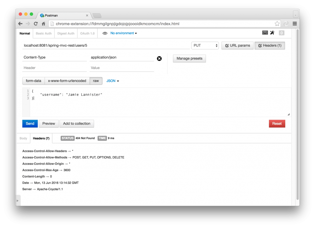 Spring MVC RESTFul Web Service CRUD Example