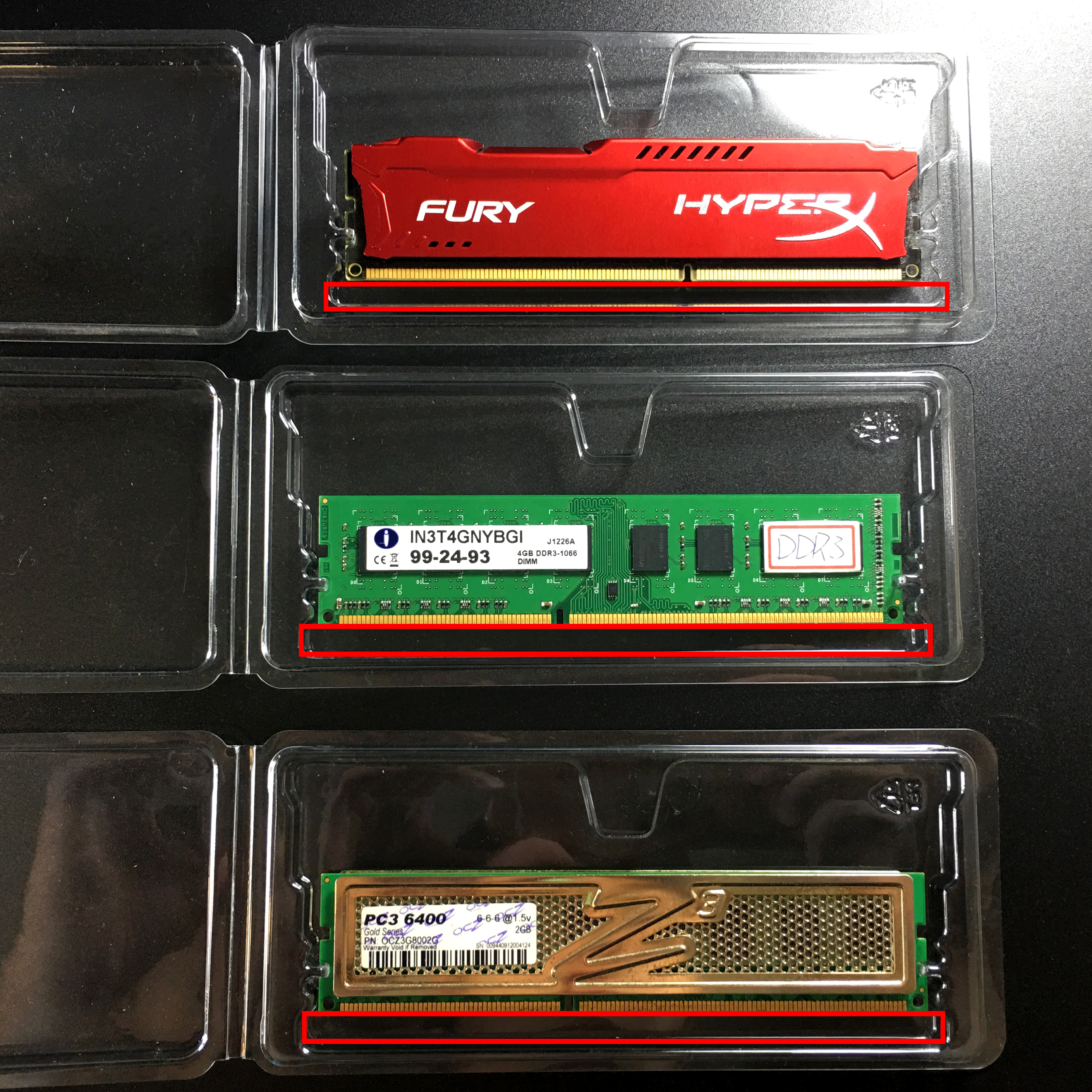 ddr packaging SG1 ddr ddr4 memory ram module plastic box clamshell