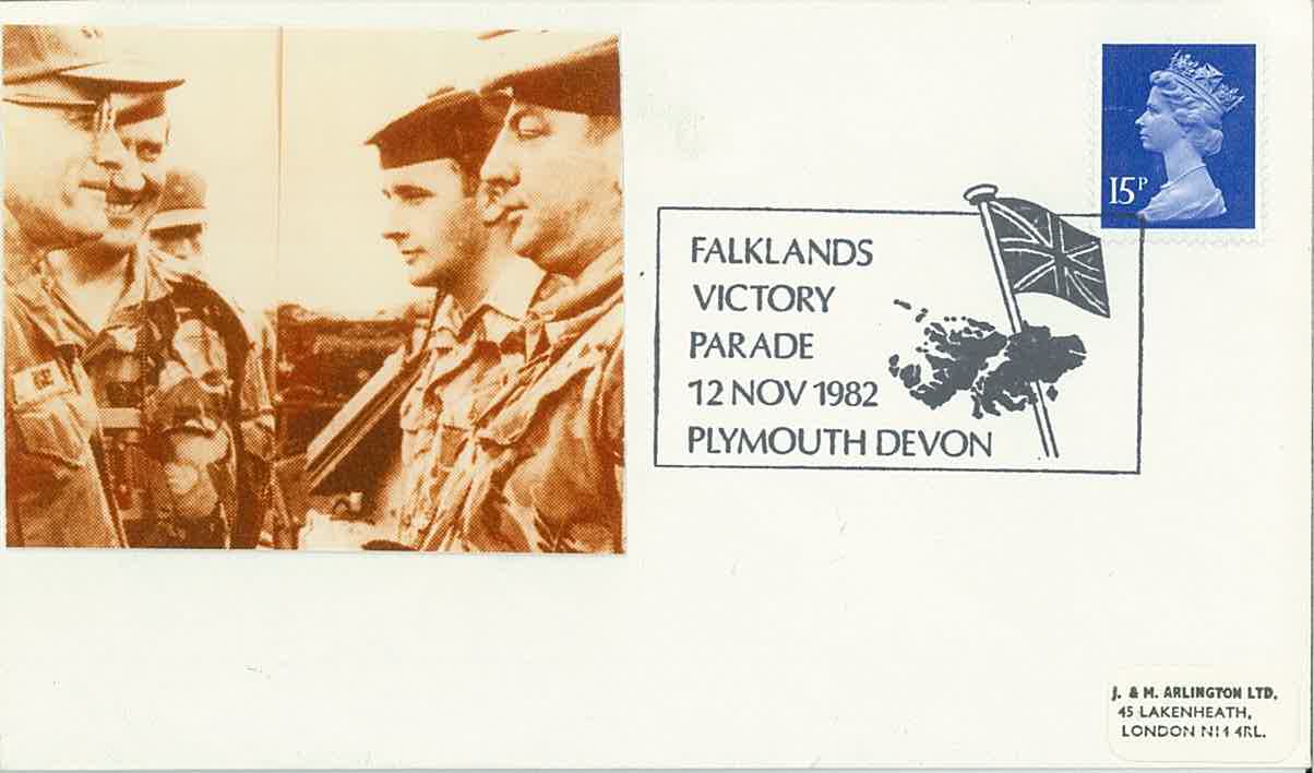 Falklands War Cover Victory Parade Plymouth Memoryspot