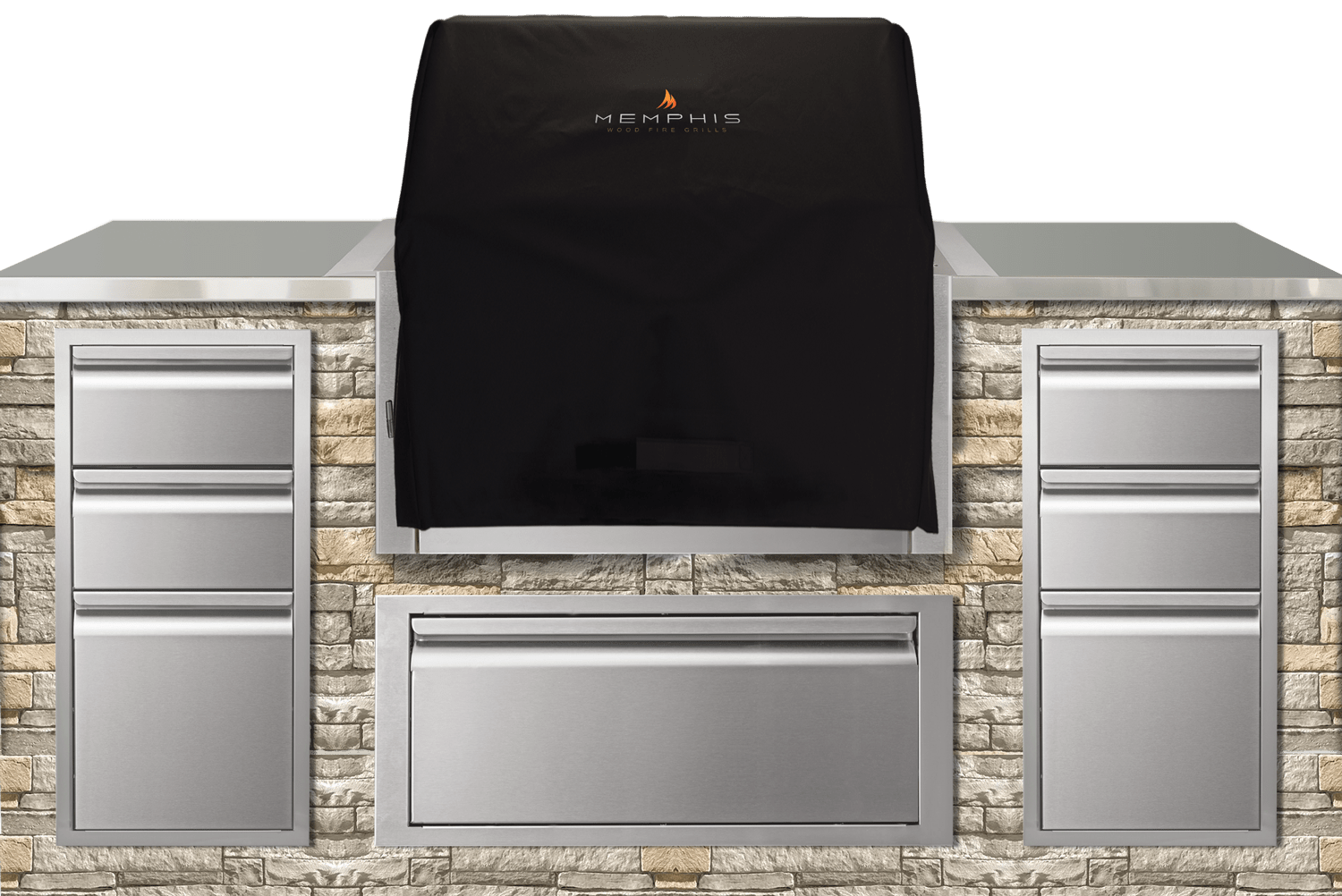 New! Memphis Elevate Builtin Grill Cover Memphis Wood Fire Grills