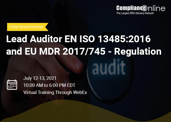 Iso 13485 lead auditor certification lenareel