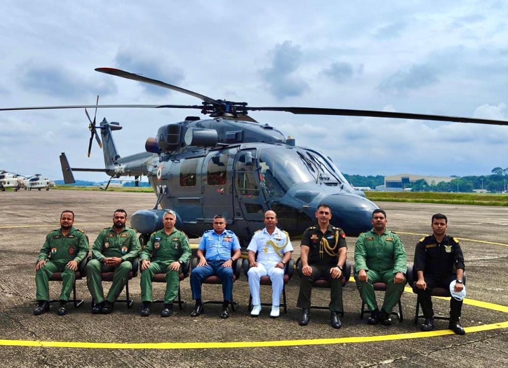 Indian Navy's Advanced Light Helicopter Lands In Sri Lanka