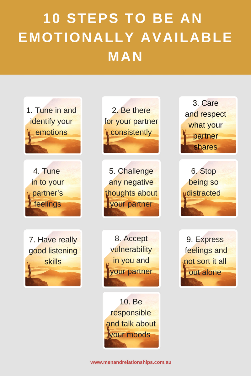 10 Steps to an Emotionally Available Man