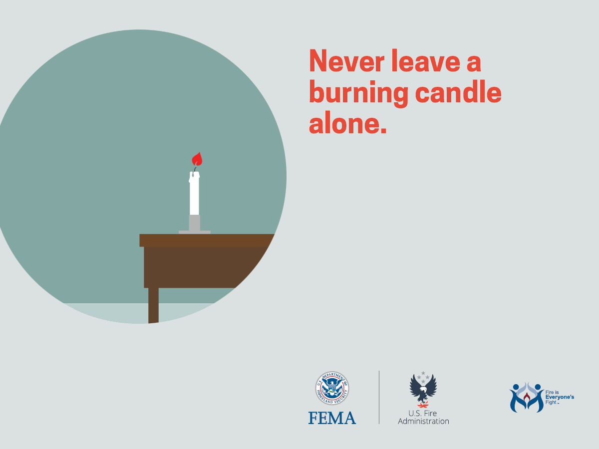 Candle Fire Safety Mendham Fire Department