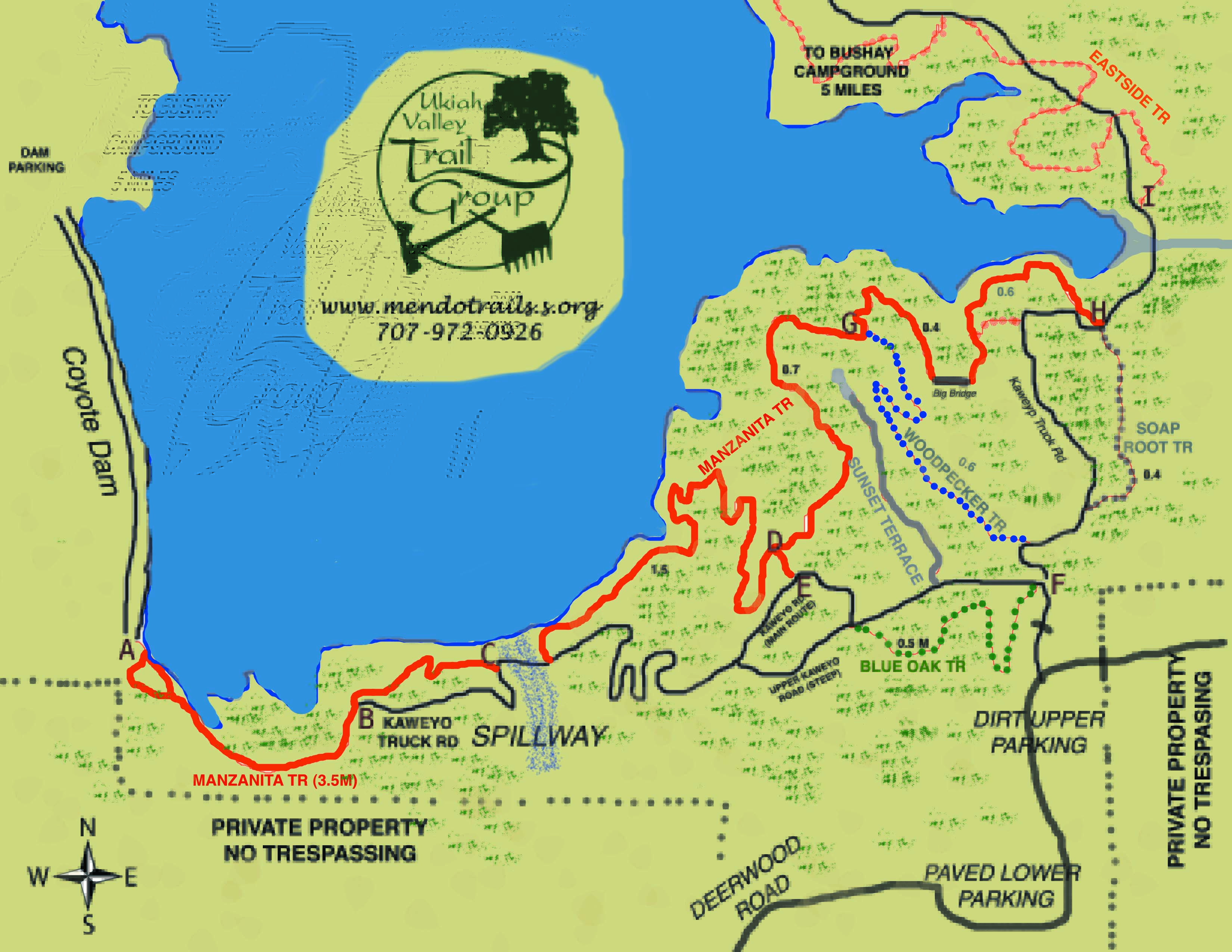 Lake Mendocino Trails Ukiah Valley Trail Group