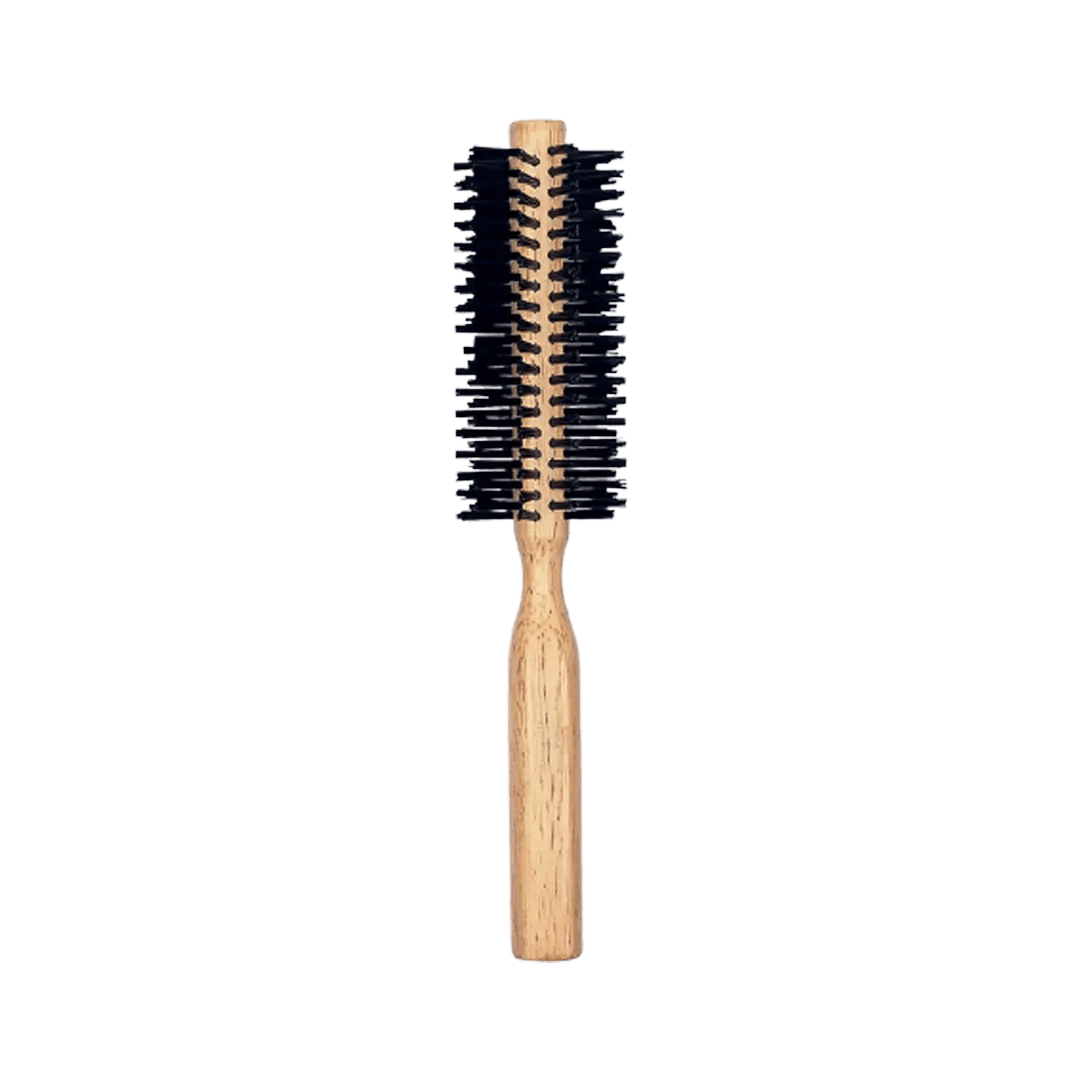 Ruby Rose Round Hair Brush With Wooden Handle MENKELCHI