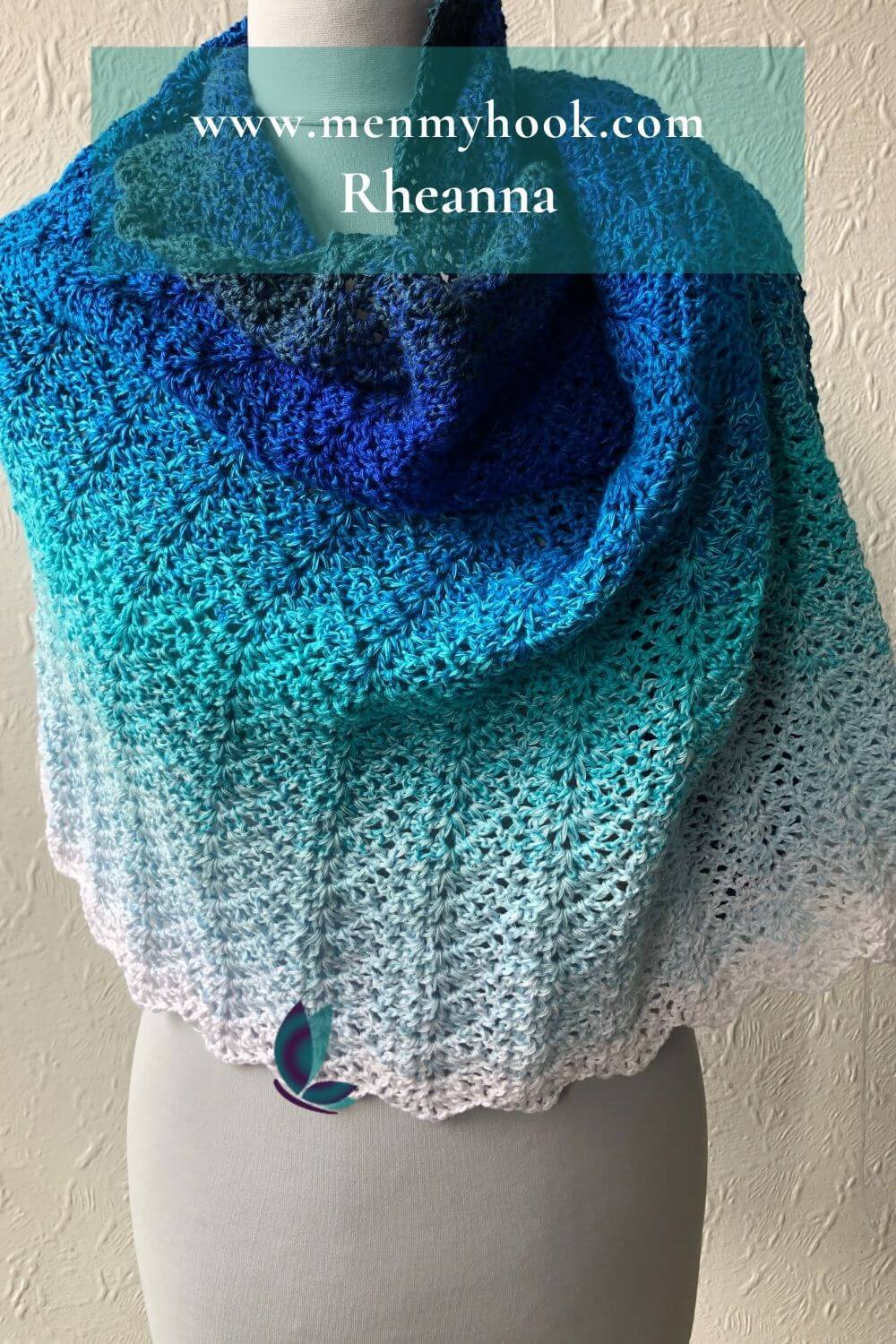 How to crochet a VStitch Chevron Shawl Rheanna