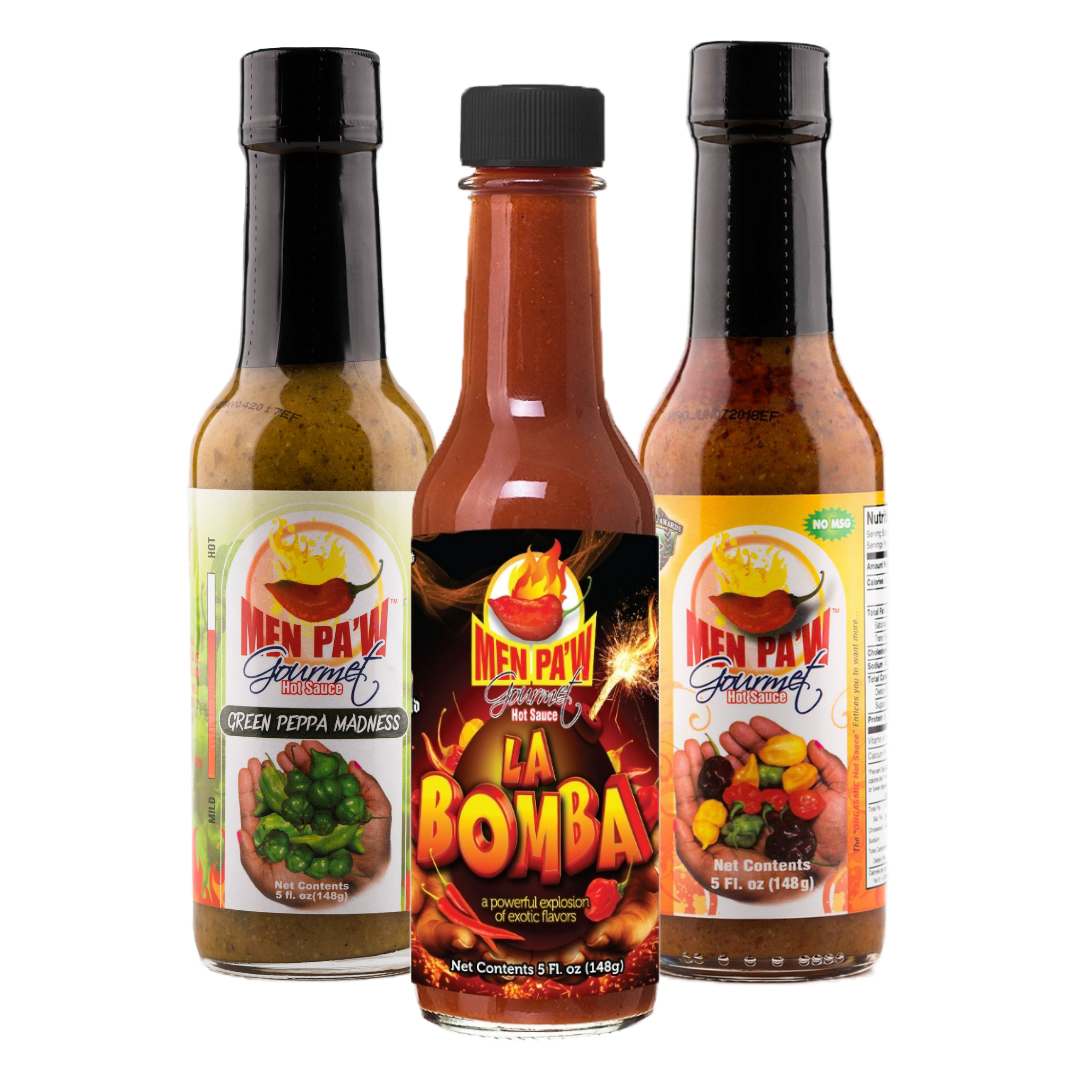 La Bomba, Hot Red Sauce, & Hot Green Hot Sauce Pack of 3