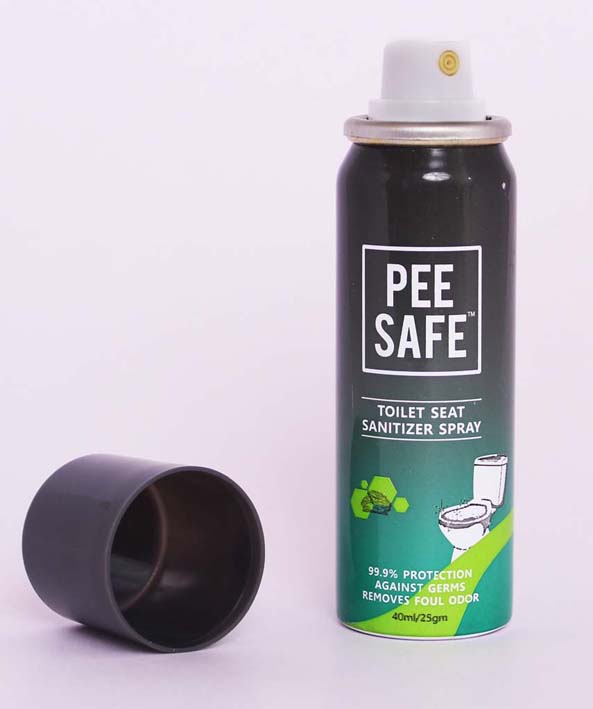 Pee Safe Toilet Seat Sanitizer Spray (40 ml) at Menstrupedia Store