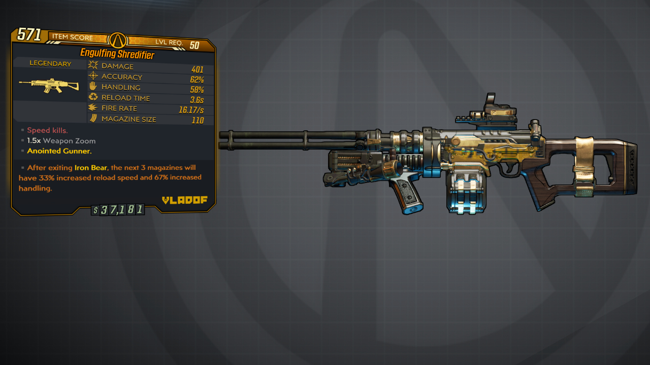 Borderlands 3 » All Legendary Weapons » MentalMars