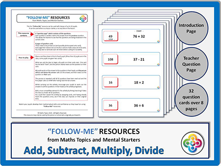 Add, Subtract, Multiply, Divide: Follow Me PDF - Fantastic Maths