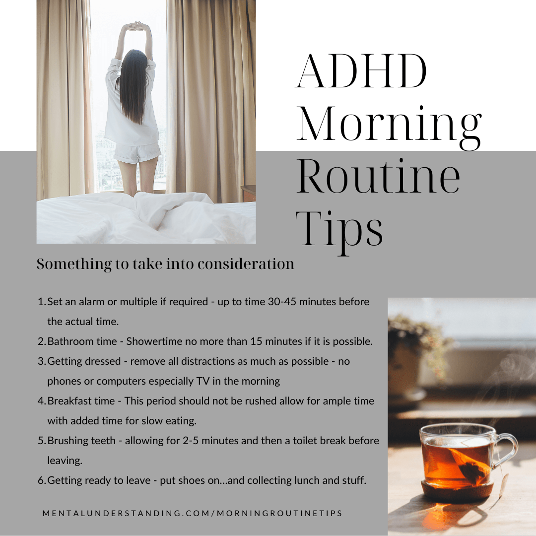 ADHD morning routine tips Mental understanding