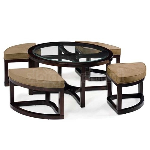 20 Best Coffee Tables with Nesting Stools