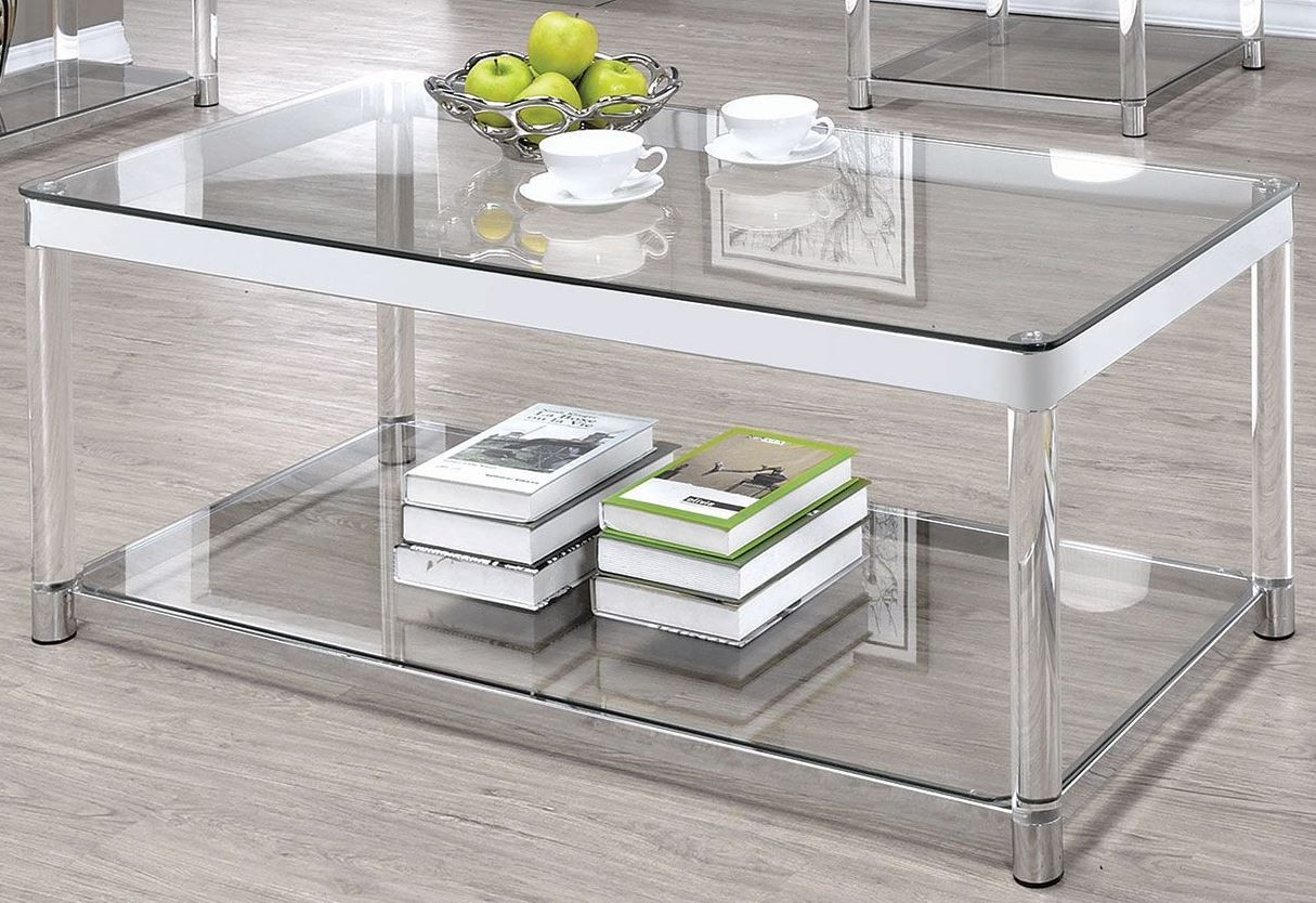 The 15 Best Collection of Chrome and Glass Rectangular Coffee Tables