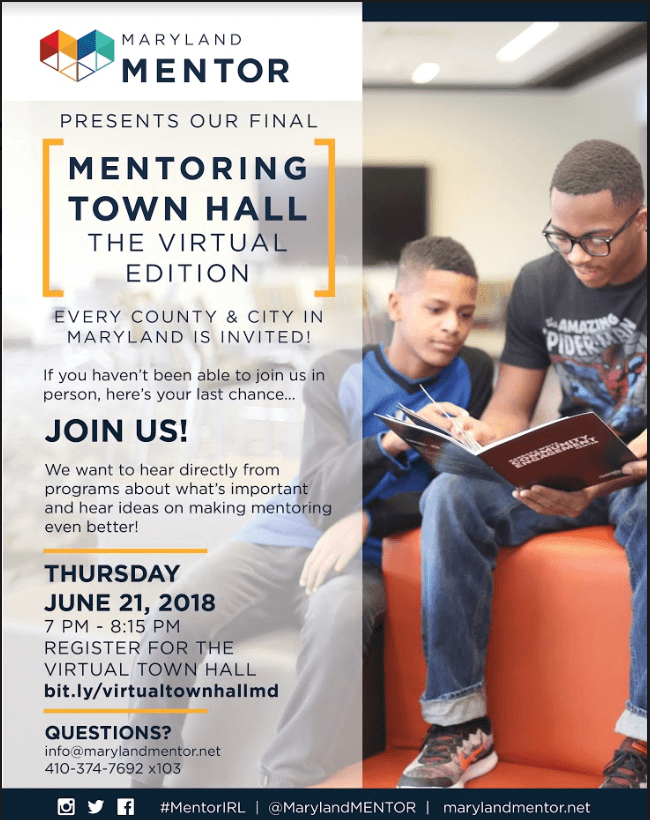 Virtual Town Hall Session MENTOR Maryland DC