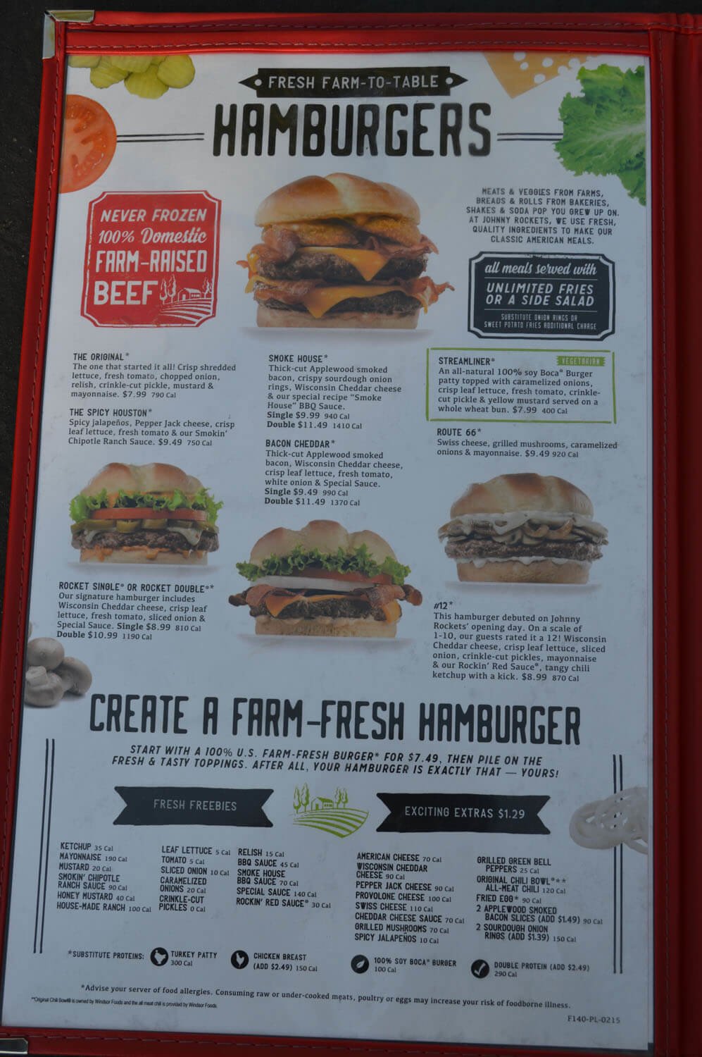 Johnny Rockets Menu Prices