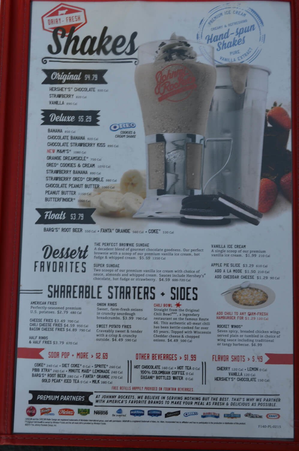Johnny Rockets Menu Prices