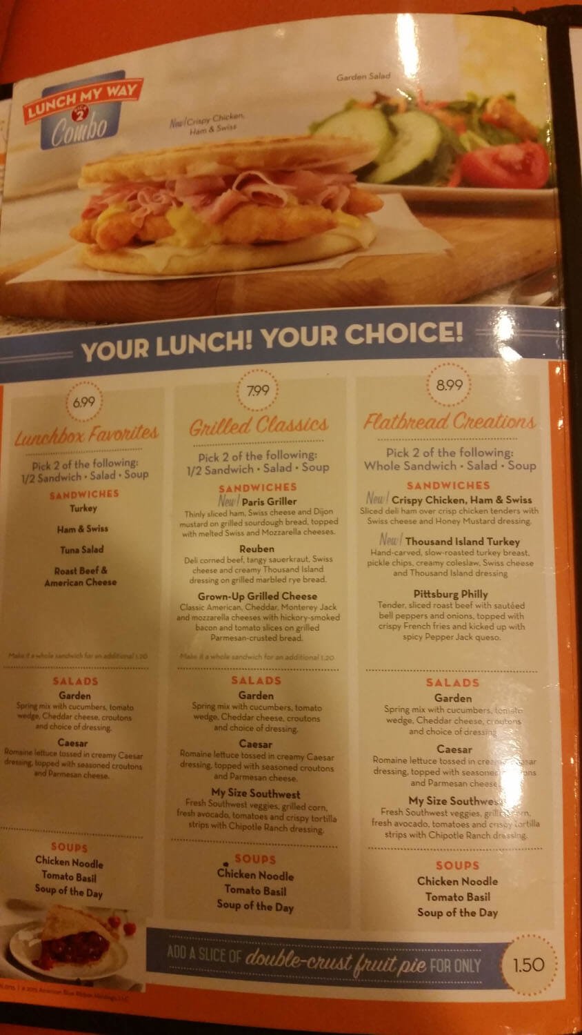 Village Inn Menu Prices