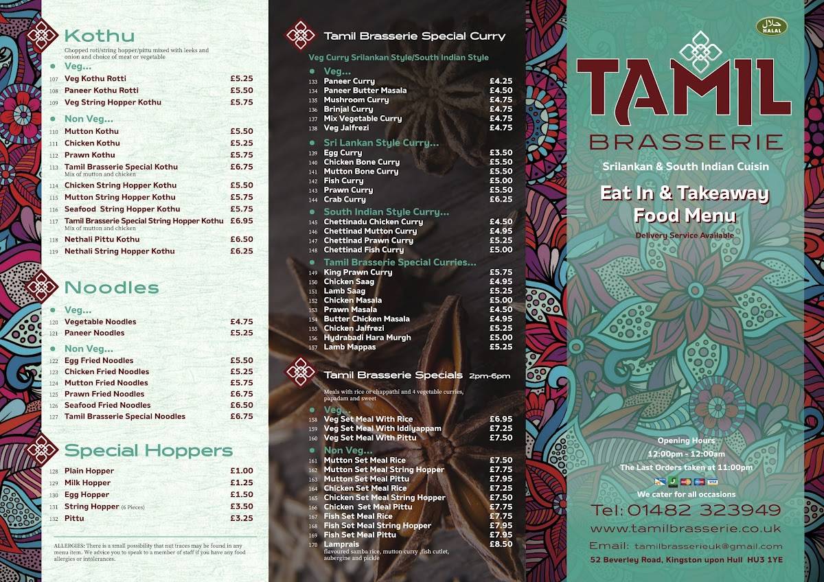 Menu at POP’DOM restaurant, Willerby, 143 Kingston Rd