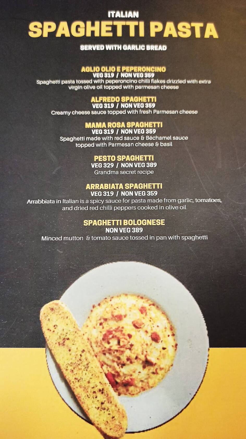 Menu at Xero Courtyard Rourkela, Rourkela