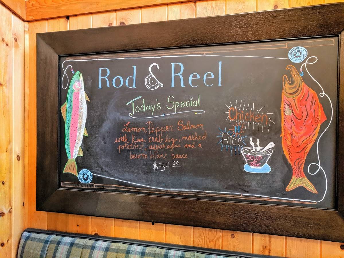 Menu at Rod & Reel restaurant, Cooper Landing