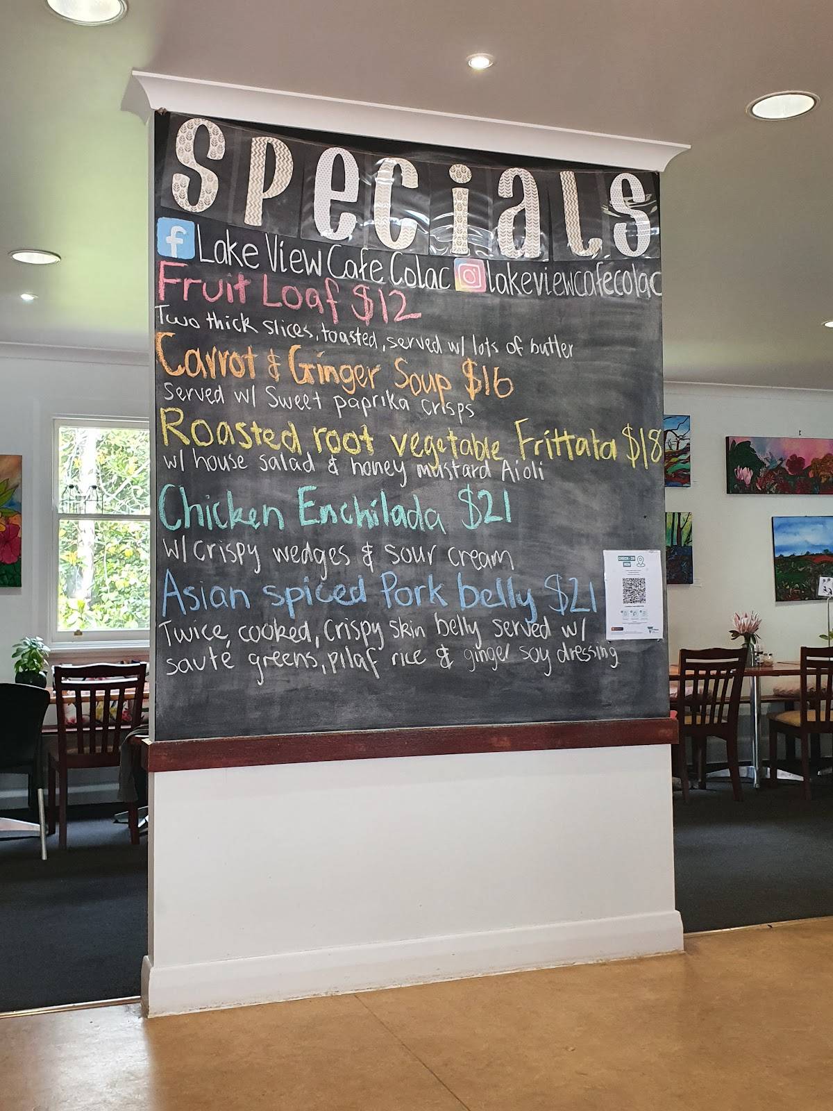 Menu at Lake View Cafe Colac, Colac