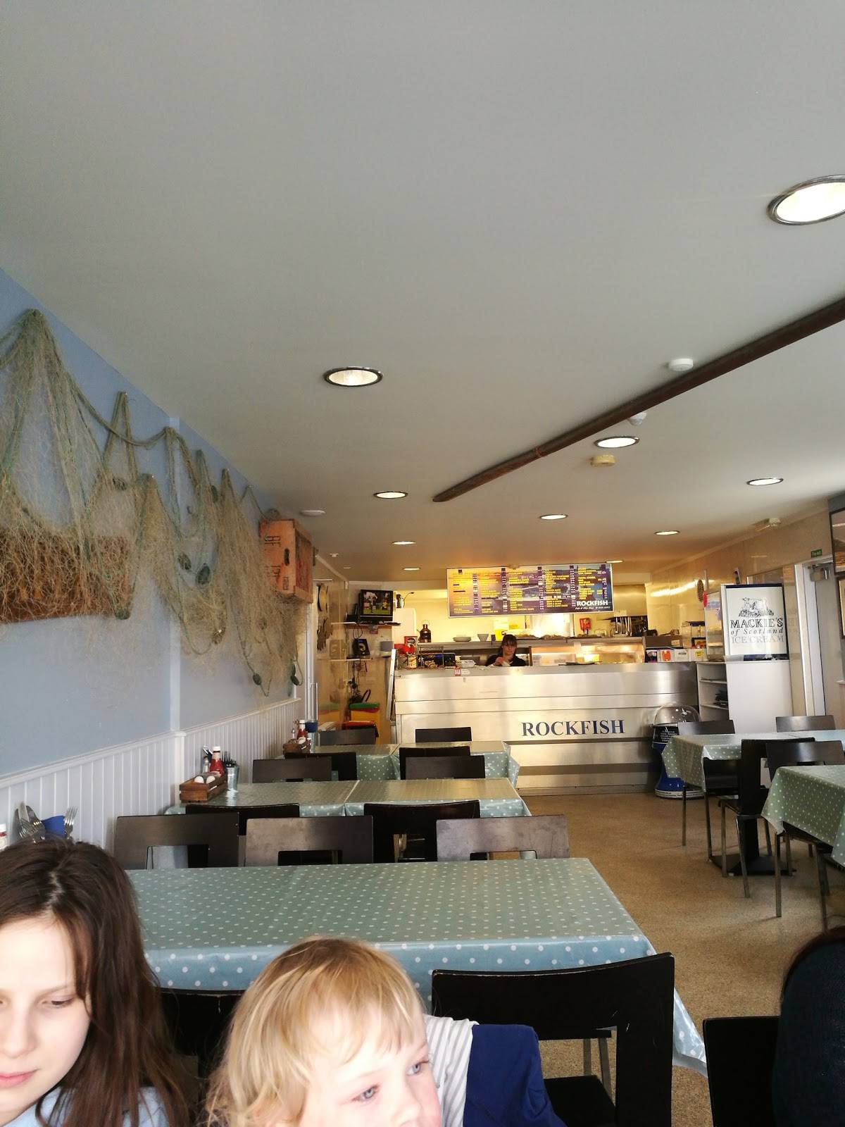 Menu at Rockfish restaurant, Whitehills