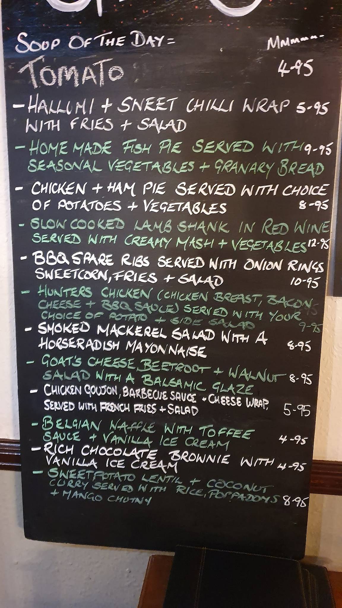 Menu at The Fountain Inn pub & bar, Gloucester