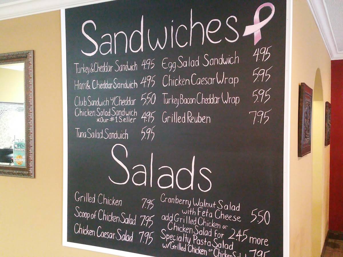 Menu at Express Lunch restaurant, Crossville