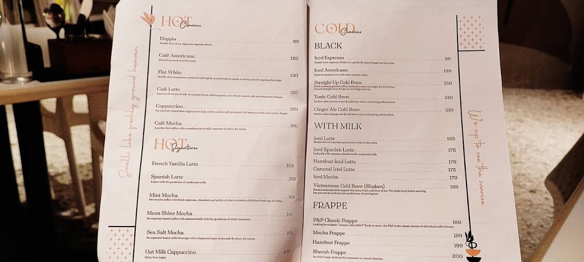 Menu at Pours And Plate, Nagpur