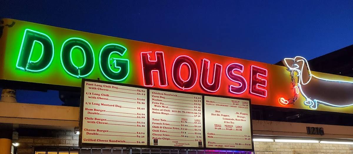 Menu at Dog House Drive In fast food, Albuquerque