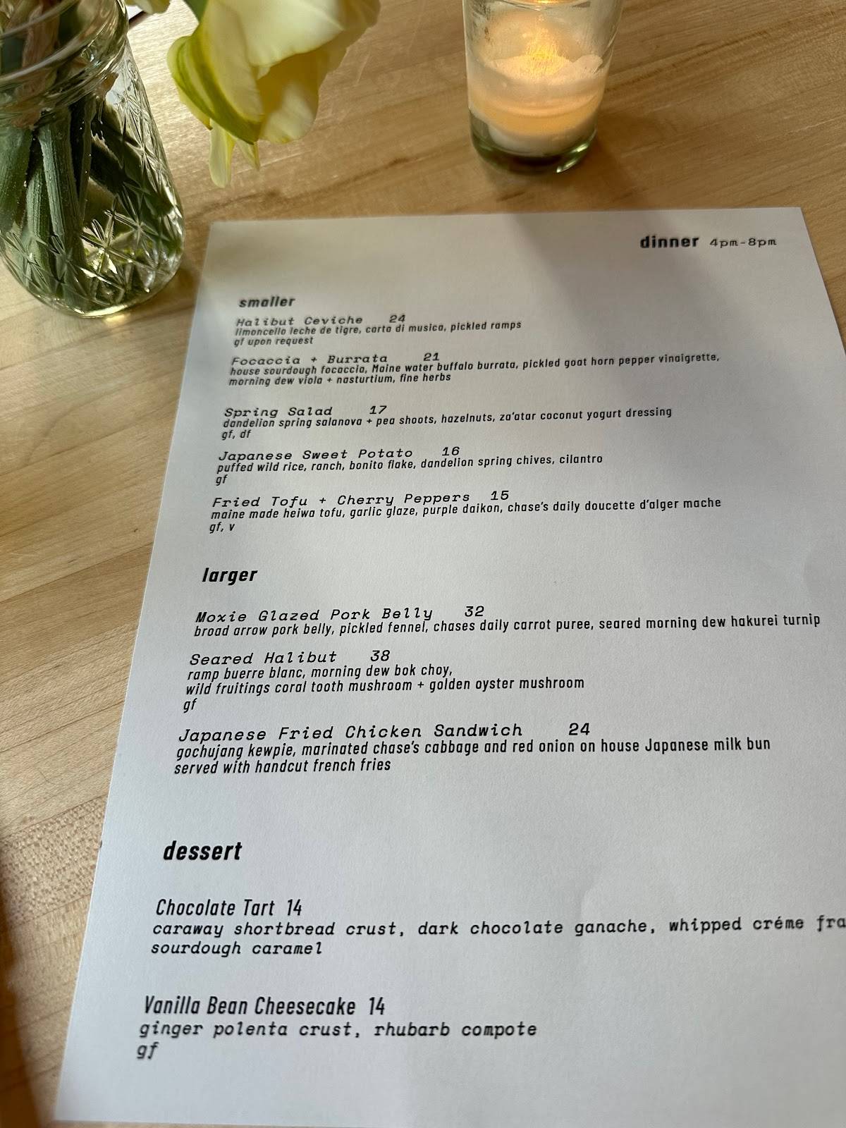 Menu at The Alna Store restaurant, Alna