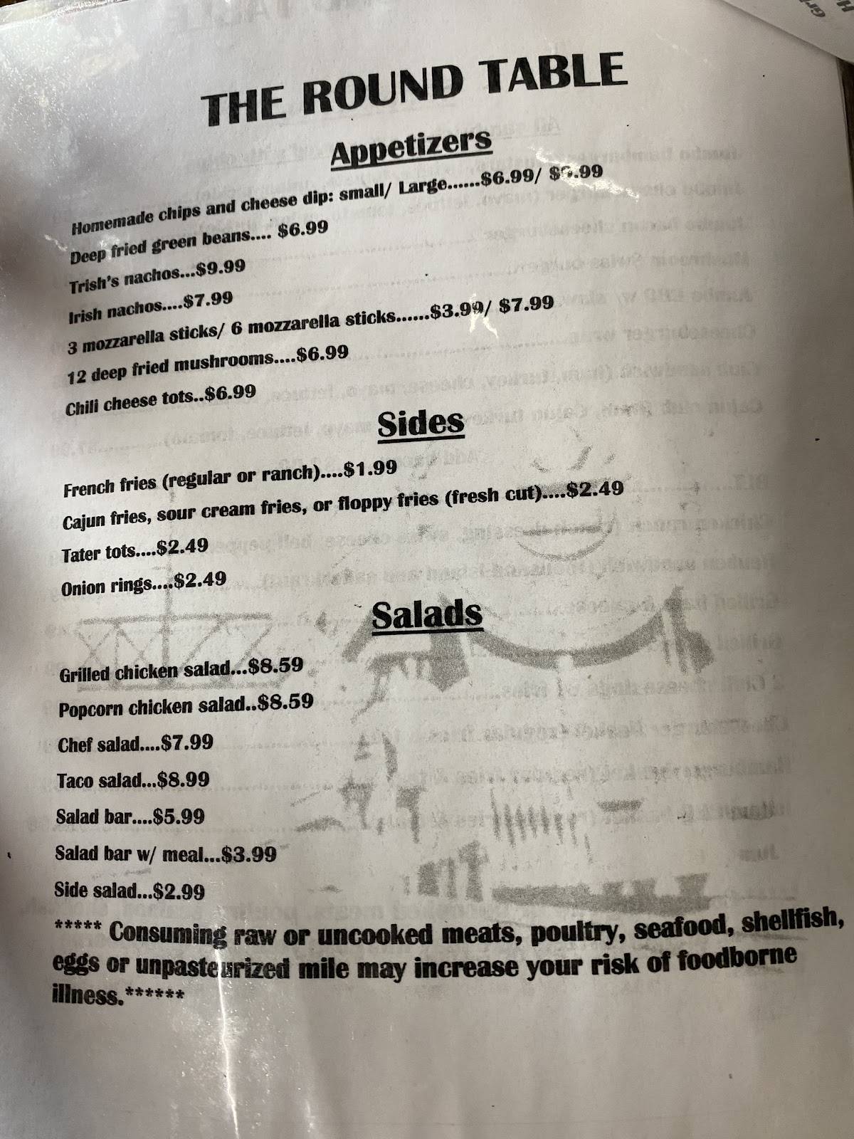 Menu at Restaurant AndRound Table Coffee Shop, Fordyce, 115 W 1st St