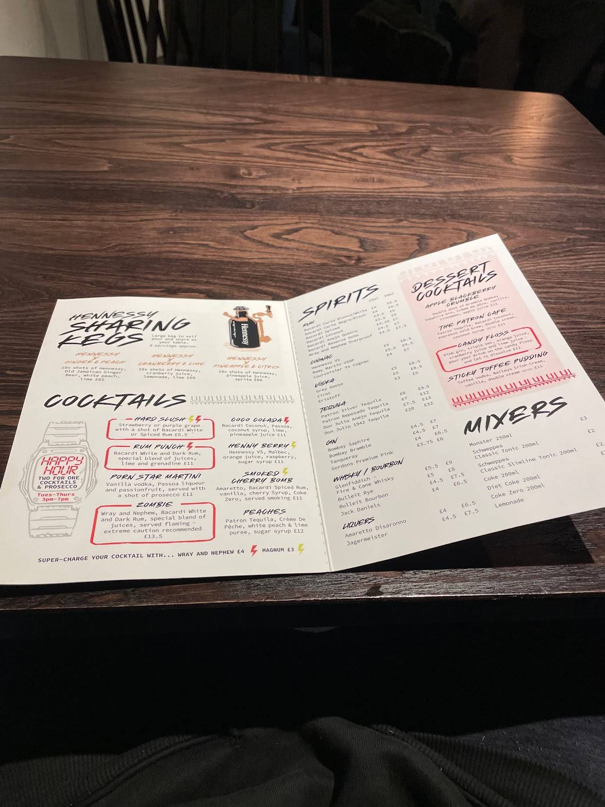 Menu at Trap Kitchen restaurant, London, 7677 Chalk Farm Rd