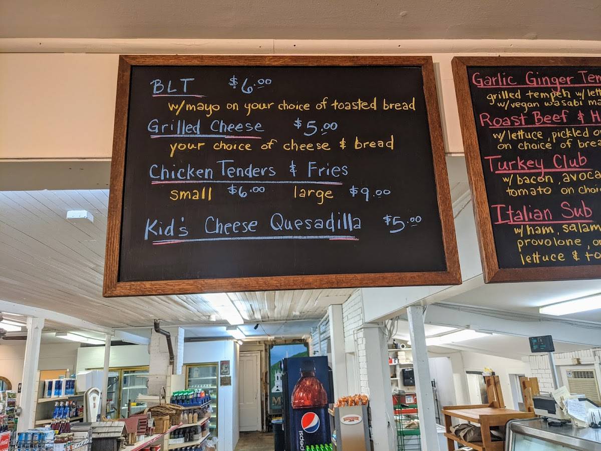 Menu at The Newfane Store restaurant, Newfane