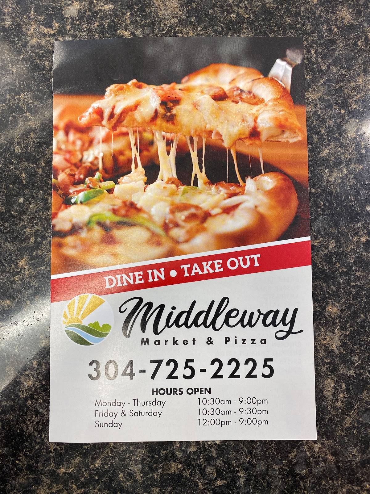 Menu at Middleway Market pizzeria, USA, Middleway Pike
