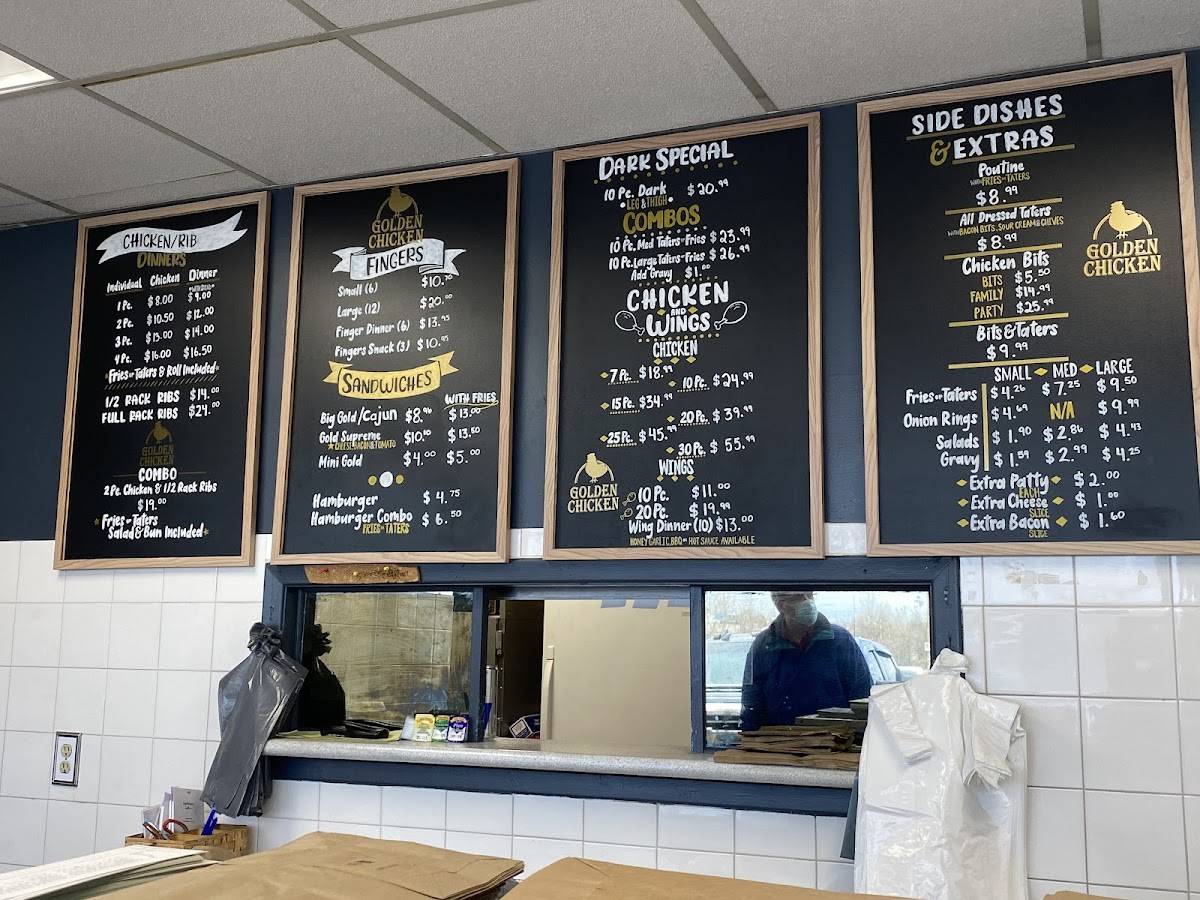 Menu at Golden Chicken & Ribs restaurant, Quinte West