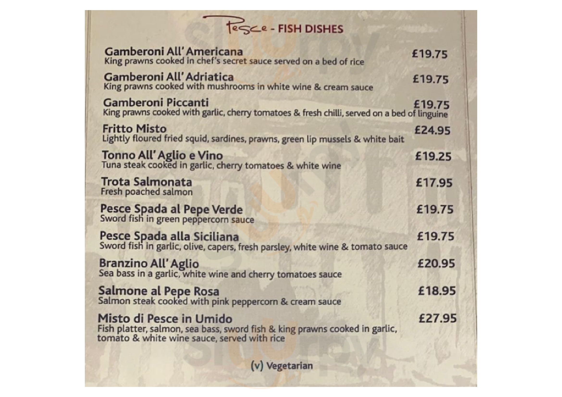 Sorrento Orrell menù, Wigan Main Menu Sluurpy