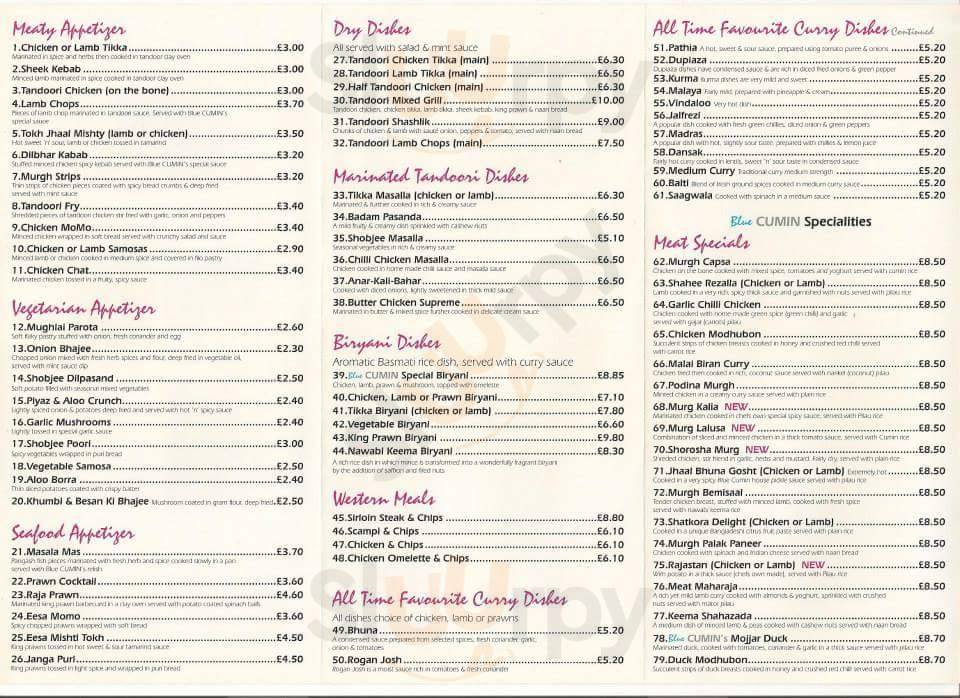 Blue Cumin menù, Magor Main Menu Sluurpy