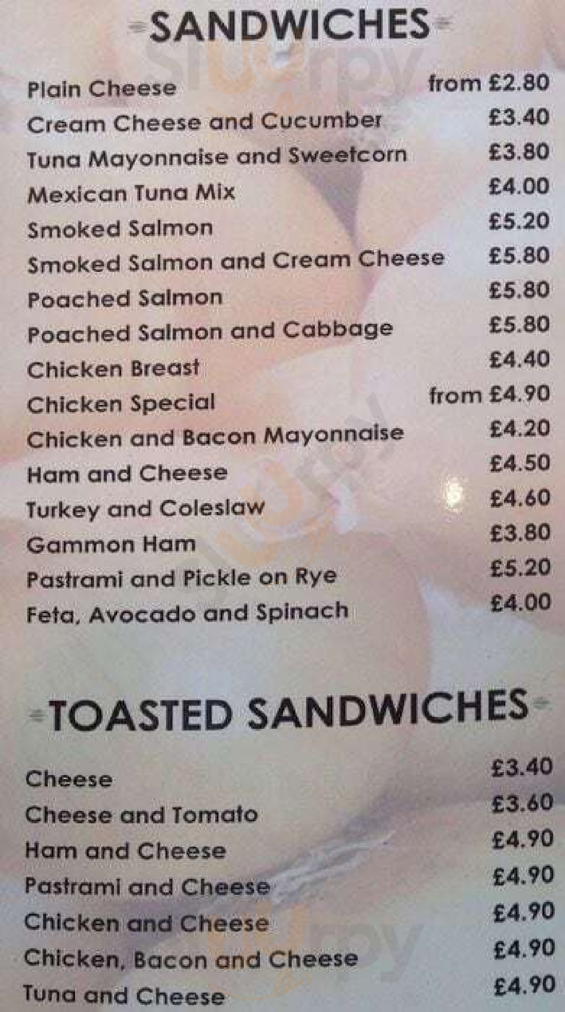 Onion Cafe menù, London Main Menu Sluurpy