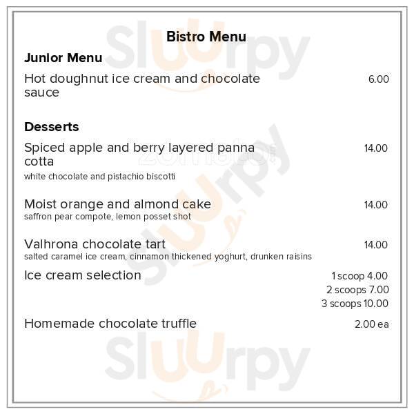 Black Barn Bistro menù, Havelock North All Sluurpy