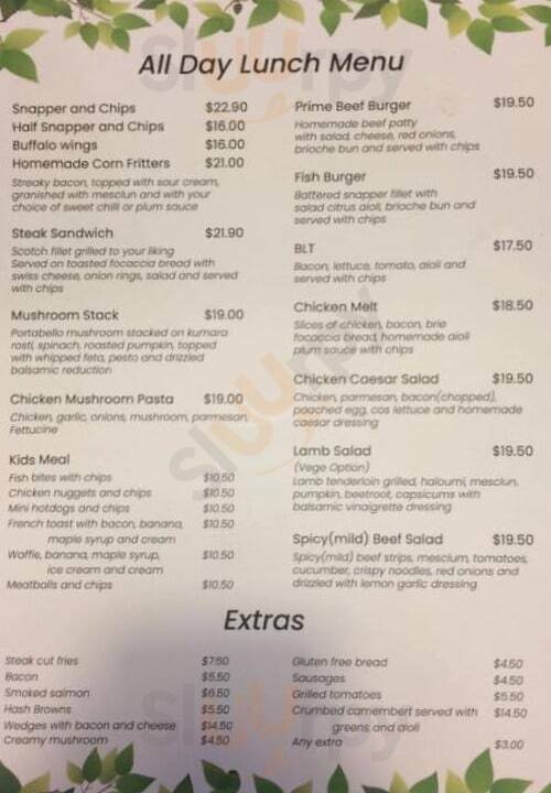 Petals 'n Pots Cafe menù, Pukekohe All Sluurpy