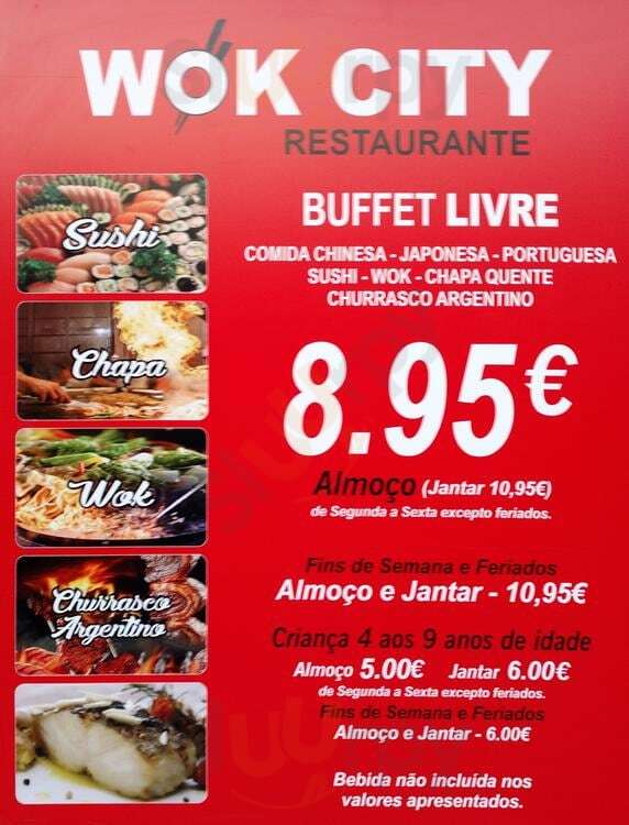Wok City menù, Cacém All Sluurpy
