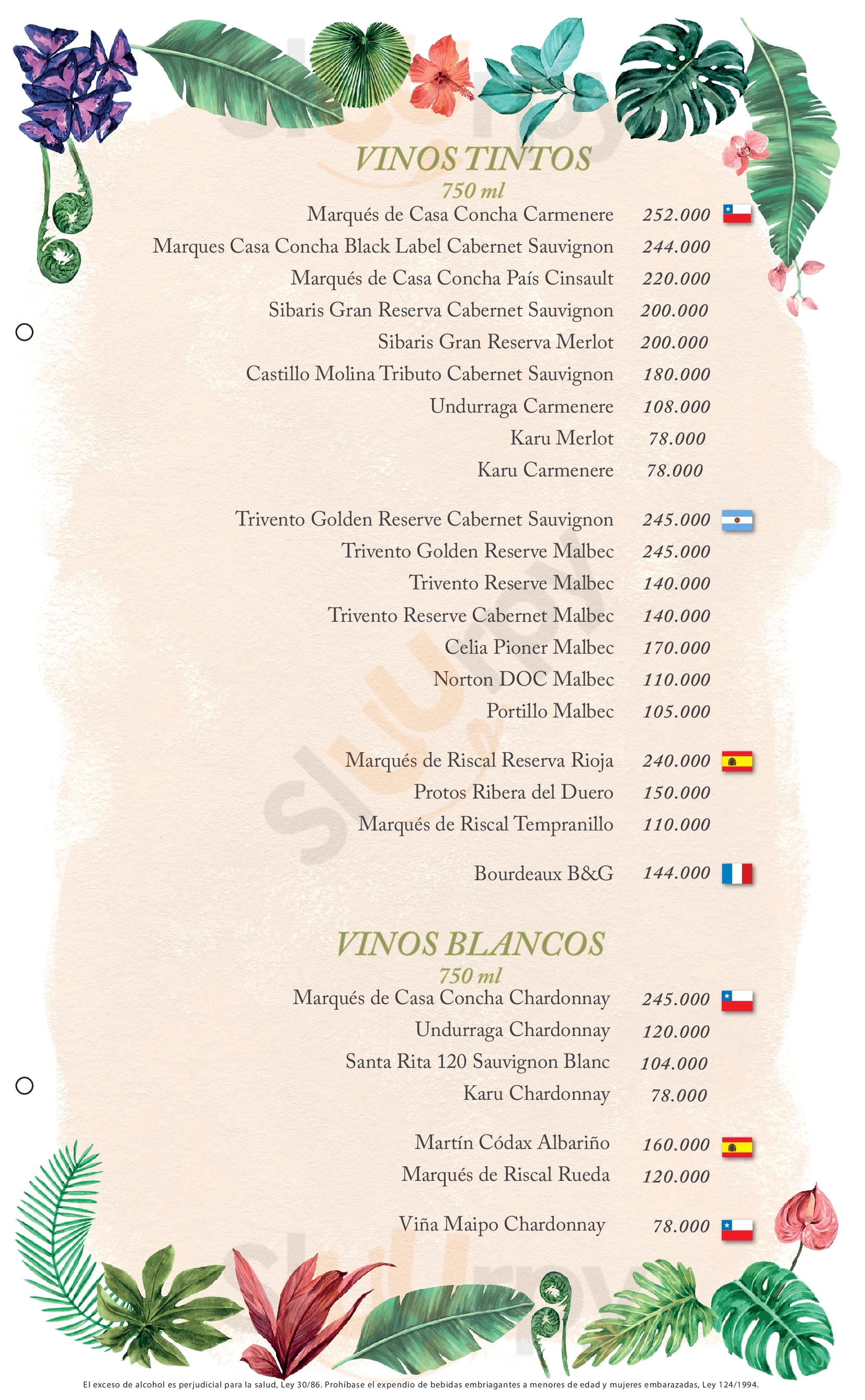 Restaurante Hacienda Del Bosque menù, Cali Main Menu Sluurpy