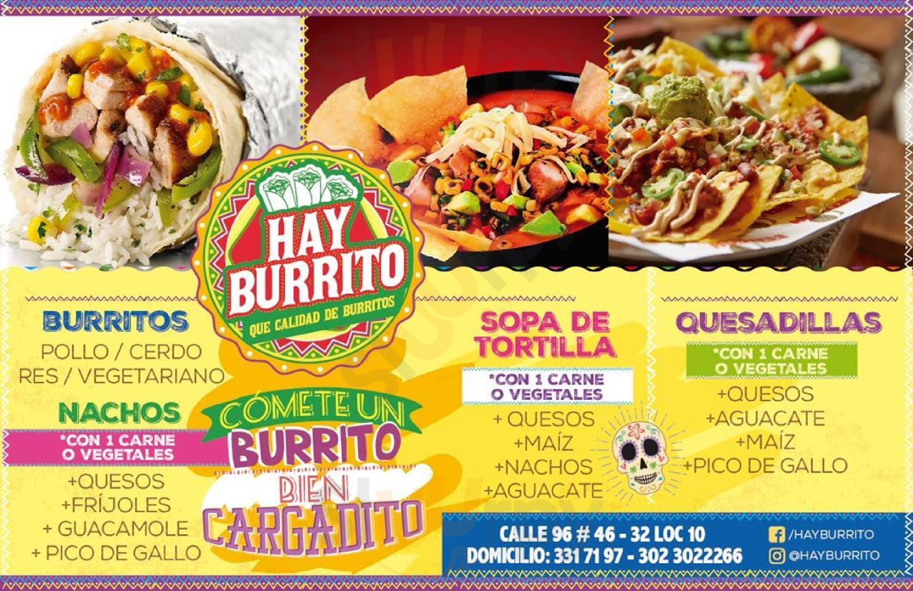 Hay Burrito menù, Barranquilla Main Menu Sluurpy
