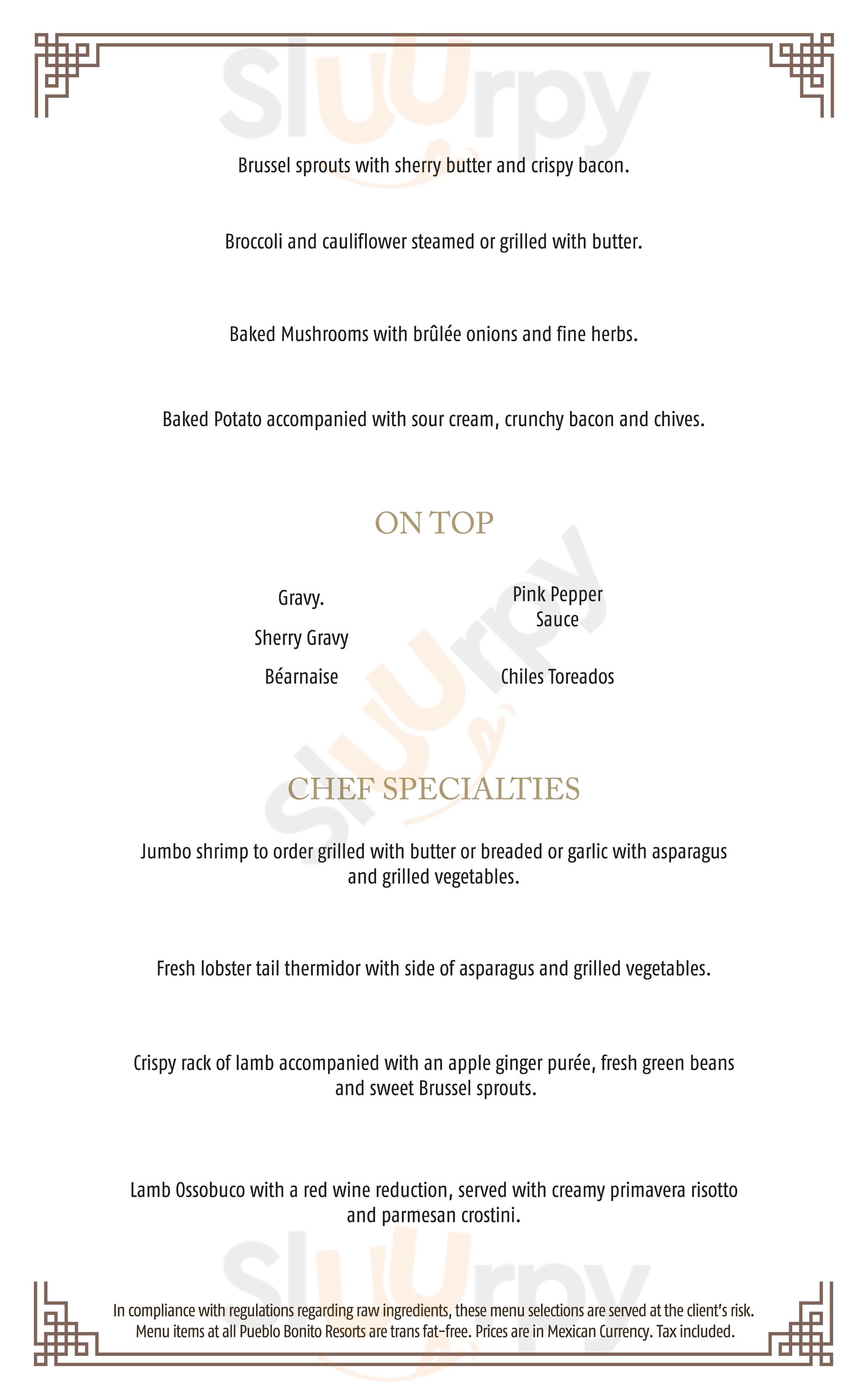 Actualizar 68+ imagen quivira golf club steakhouse menu Abzlocal.mx